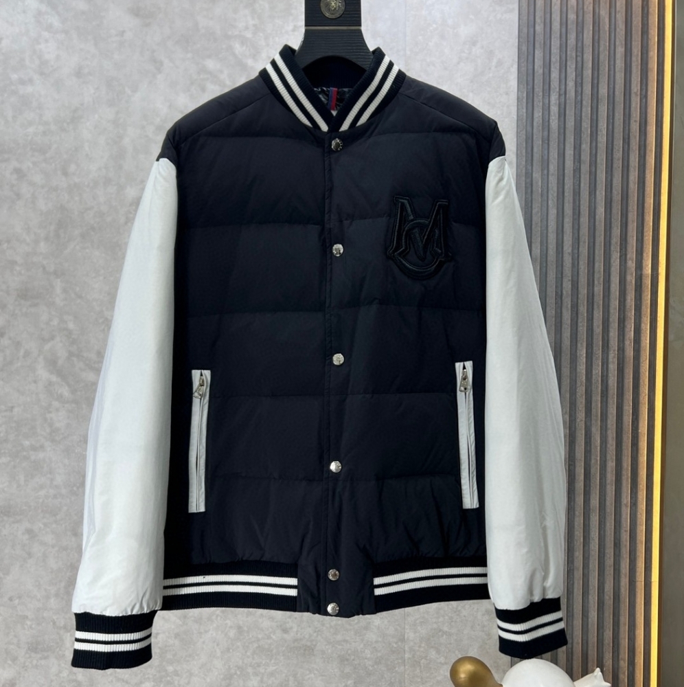 Moncler baseball collar down jacket